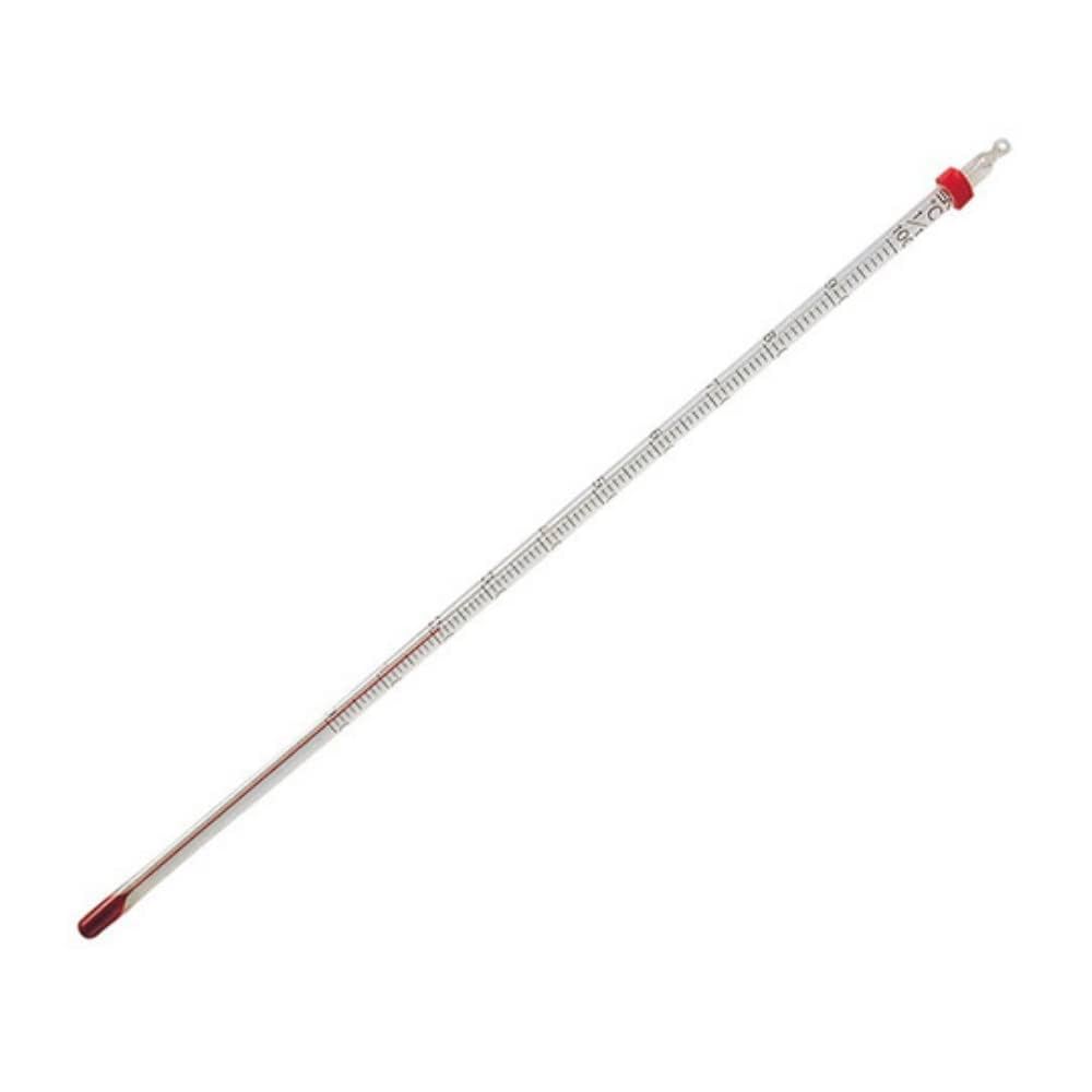 日本製棒温度計　１００℃　１００本 佐藤計量器製作所 赤液棒状温度計 ー20～105℃ 0140-00 1個